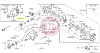 NISSAN 38320-J2023 - PACKING COVER