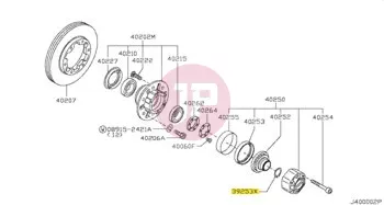 NISSAN 39253-01J03 - RING-SNAP