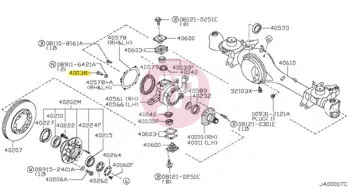 NISSAN 40038-VB00A - BOLT STOP