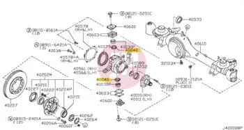 NISSAN 40040-01J00 - PLATE SPIDLE