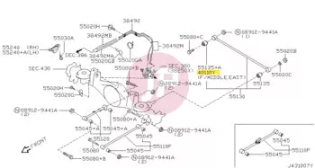 NISSAN 40110-VC000 - BALL JOINT ASSY