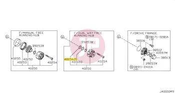 NISSAN 40218-VB200 - WASHER-THRUST