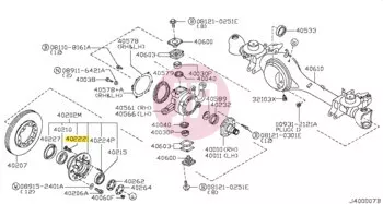 NISSAN 40222-C6000 - Wheel Stud