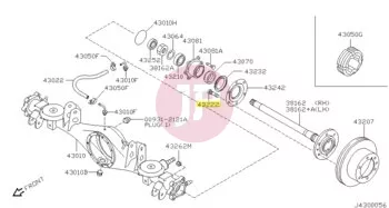 NISSAN 40222-C6001 - BOLT-HUB