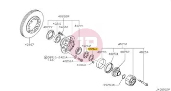 NISSAN 40264-02J10 - WASHER-FRONT WH