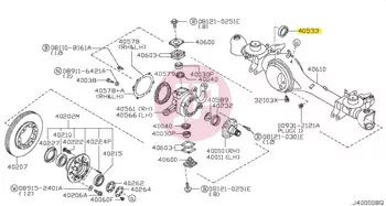 NISSAN 40533-01J00 - SEAL-OIL INNER
