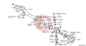 NISSAN 40533-01J00 - SEAL-OIL INNER