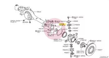 NISSAN 40578-VB00B - GUARD-SEAL