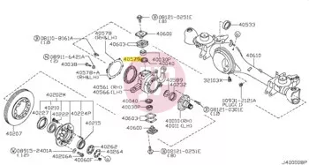 NISSAN 40579-VB000 - Zsírlehúzó tömítés készlet