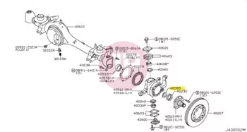 NISSAN 40589-C6000 - WASHER-THRUST D