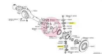 NISSAN 40605-44000 - SHIM