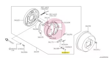 NISSAN 41084-VS40A - RETAINER SPRING