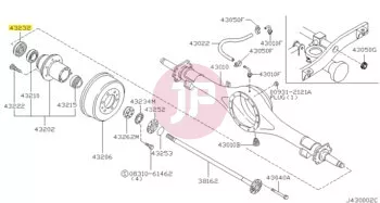 NISSAN 43232-C9300 - SEAL-GREASE