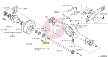 NISSAN 43253-C9300 - O RING RR WHEEL