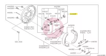 NISSAN 44100-VC210 - Rear Wheel Brake Cylinder