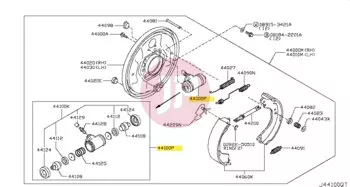 NISSAN 44100-VC210 - CYL A-RR WHEEL