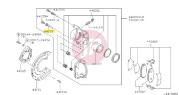 NISSAN 44139-5Y50A - Brake Caliper Slide Pin