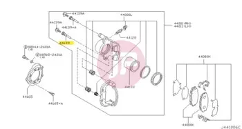 NISSAN 44139-5Y50A - PIN SLIDE