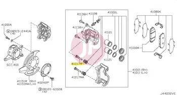 NISSAN 44140-VB200 - PIN