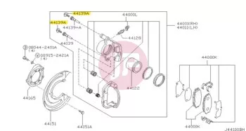 NISSAN 44141-AW70A - PIN-BOLT