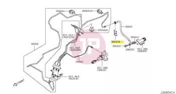 NISSAN 46206-2J00A - SPRING LOCK B/H