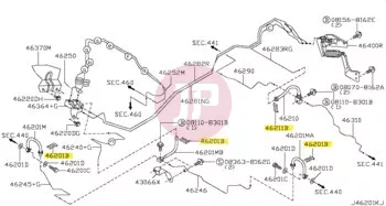 NISSAN 46206-2J00A - SPRING LOCK B/H