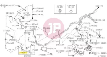 NISSAN 46271-01G10 - INSULATOR-FUEL