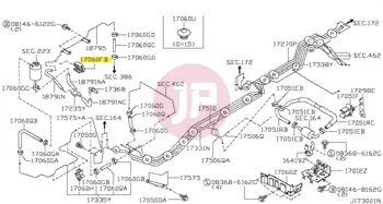 NISSAN 46271-VB005 - Üzemanyagcső tartó patent