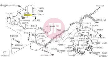 NISSAN 46271-VB005 - CLIP