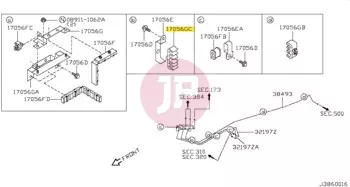 NISSAN 46272-VC200 - CLIP