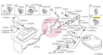 NISSAN 46289-01N00 - Brake Tube Clamp