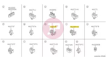 NISSAN 46289-01N00 - Brake Tube Clamp