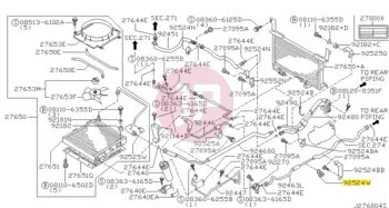 NISSAN 46289-01N00 - CLAMP, TUBE