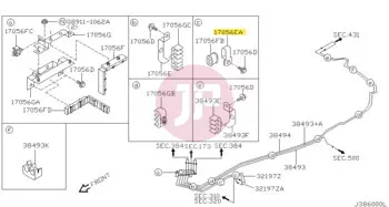 NISSAN 46289-F990A - CLAMP-TUBE,DIFF