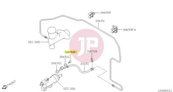 NISSAN 46356-0E00A - BOLT-EYE