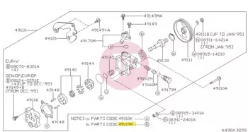 NISSAN 49119-50L25 - SEAL-RETAINER