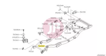 NISSAN 50310-VC300 - BRACKET ASSY