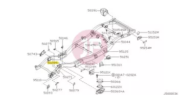 NISSAN 50311-VC300 - BRACKET ASSY