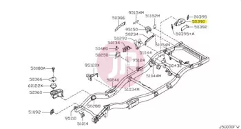 NISSAN 50390-VB000 - REINFORCEMENT