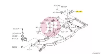 NISSAN 50390-VB000 - REINFORCEMENT