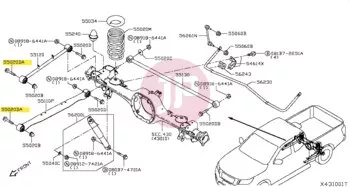 NISSAN 54459-1LA1A - BOLT-HEX TORQUE