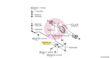 NISSAN 54613-VB010 - BUSH-STABILIZER