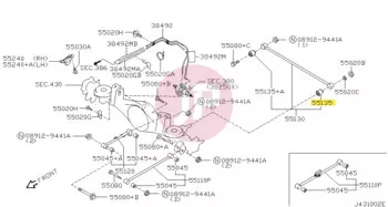 NISSAN 55135-01J01 - BUSH