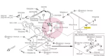 NISSAN 55135-01J01 - BUSH