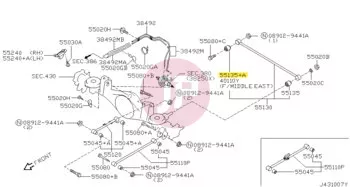NISSAN 55135-01J10 - BUSH
