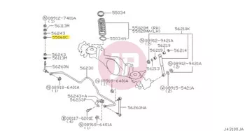 NISSAN 56114-U0100 - Stabilizer Washer