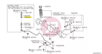 NISSAN 56114-U0100 - WASHER SPECIAL
