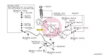 NISSAN 56230-VC200 - BAR-TORSION