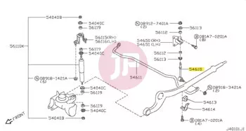 NISSAN 56260-VC300 - ROD-CONECT,STAB