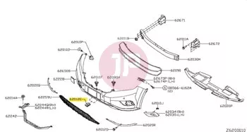 NISSAN 62228-61A00 - CLIP